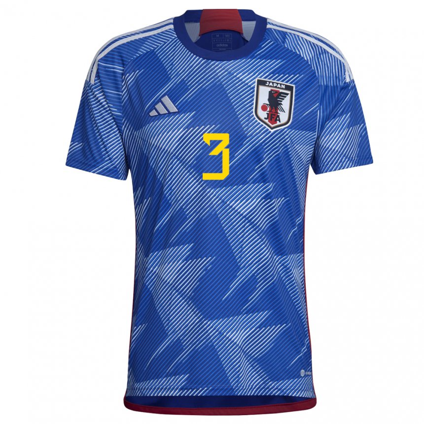 Niño Camiseta Japón Shogo Taniguchi #3 Azul Real 1ª Equipación 22-24 La Camisa