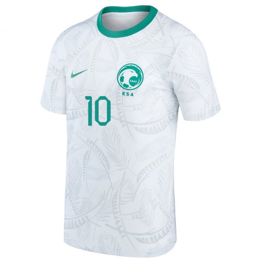 Niño Camiseta Arabia Saudita Salem Al Dawsari #10 Blanco 1ª Equipación 22-24 La Camisa