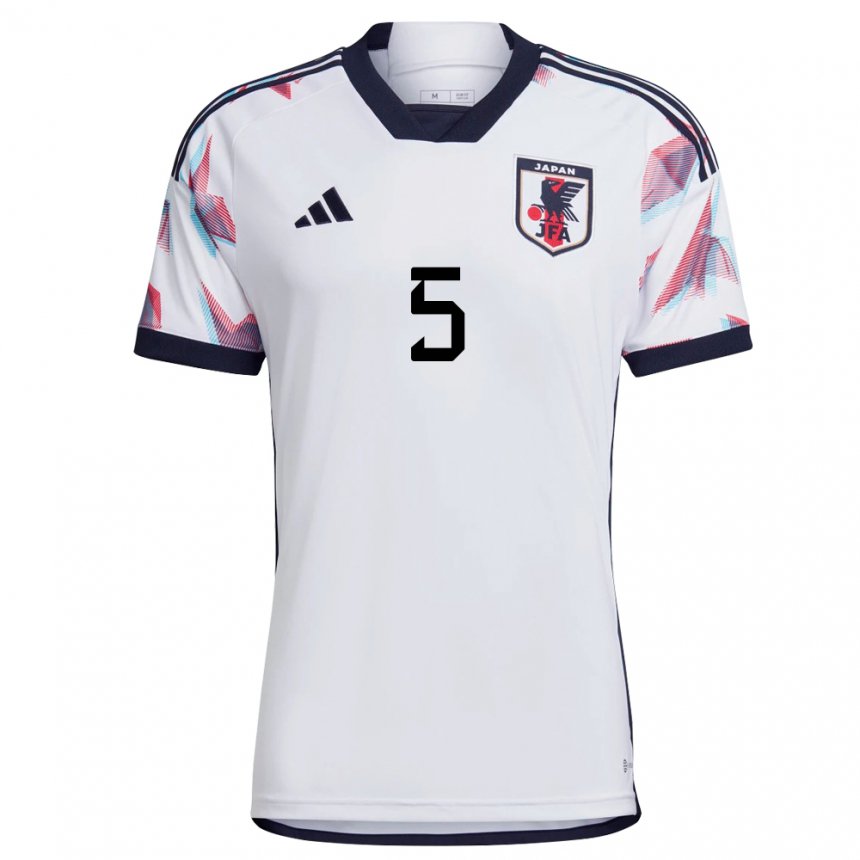 Niño Camiseta Japón Yuto Nagatomo #5 Blanco 2ª Equipación 22-24 La Camisa