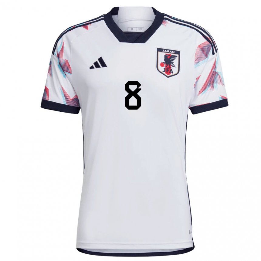 Mujer Camiseta Japón Genki Haraguchi #8 Blanco 2ª Equipación 22-24 La Camisa