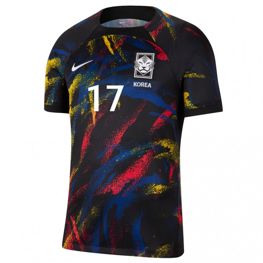 Mujer Camiseta Corea Del Sur Sang-ho Na #17 Multicolores 2ª Equipación 22-24 La Camisa