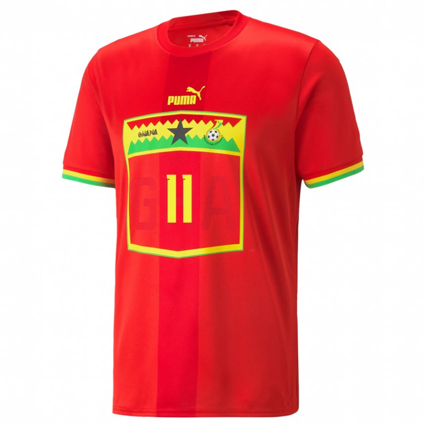 Niño Camiseta Ghana Naomi Anima #11 Rojo 2ª Equipación 22-24 La Camisa