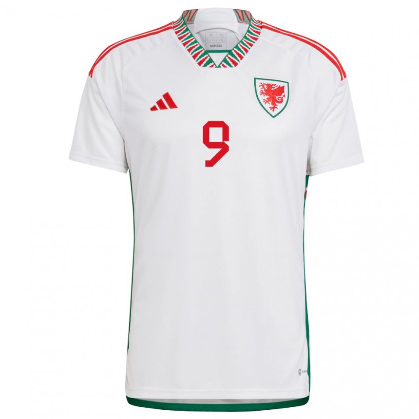 Mujer Camiseta Gales Kayleigh Green #9 Blanco 2ª Equipación 22-24 La Camisa