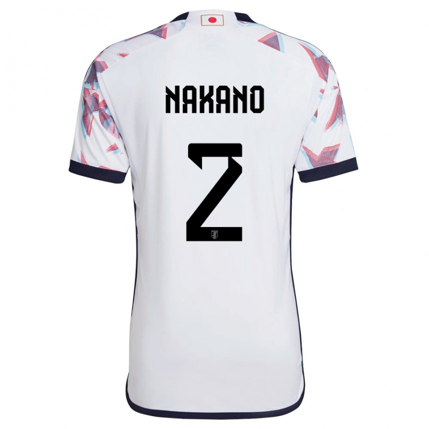 Mujer Camiseta Japón Shinya Nakano #2 Blanco 2ª Equipación 22-24 La Camisa