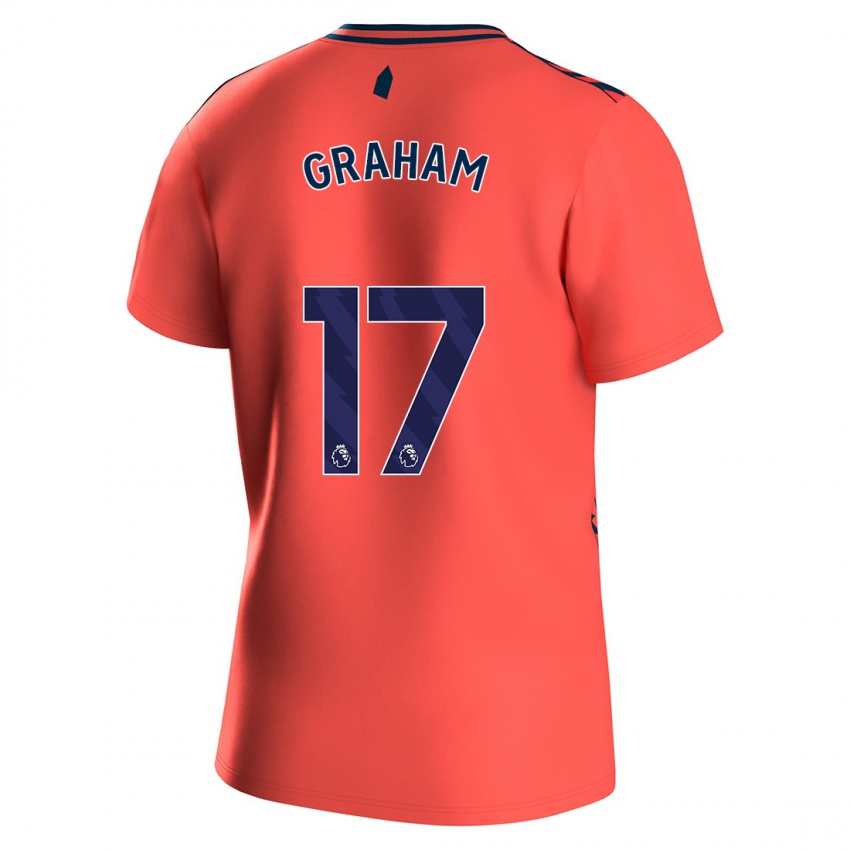 Niño Camiseta Lucy Graham #17 Coralino 2ª Equipación 2023/24 La Camisa