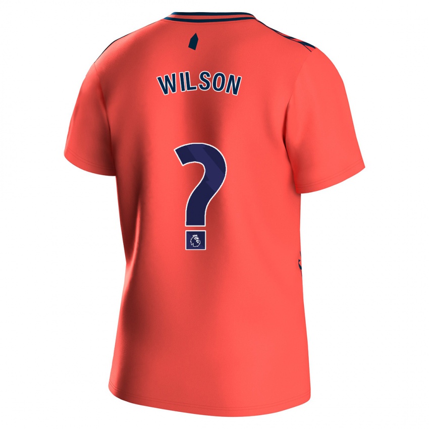 Niño Camiseta Charlie Wilson #0 Coralino 2ª Equipación 2023/24 La Camisa