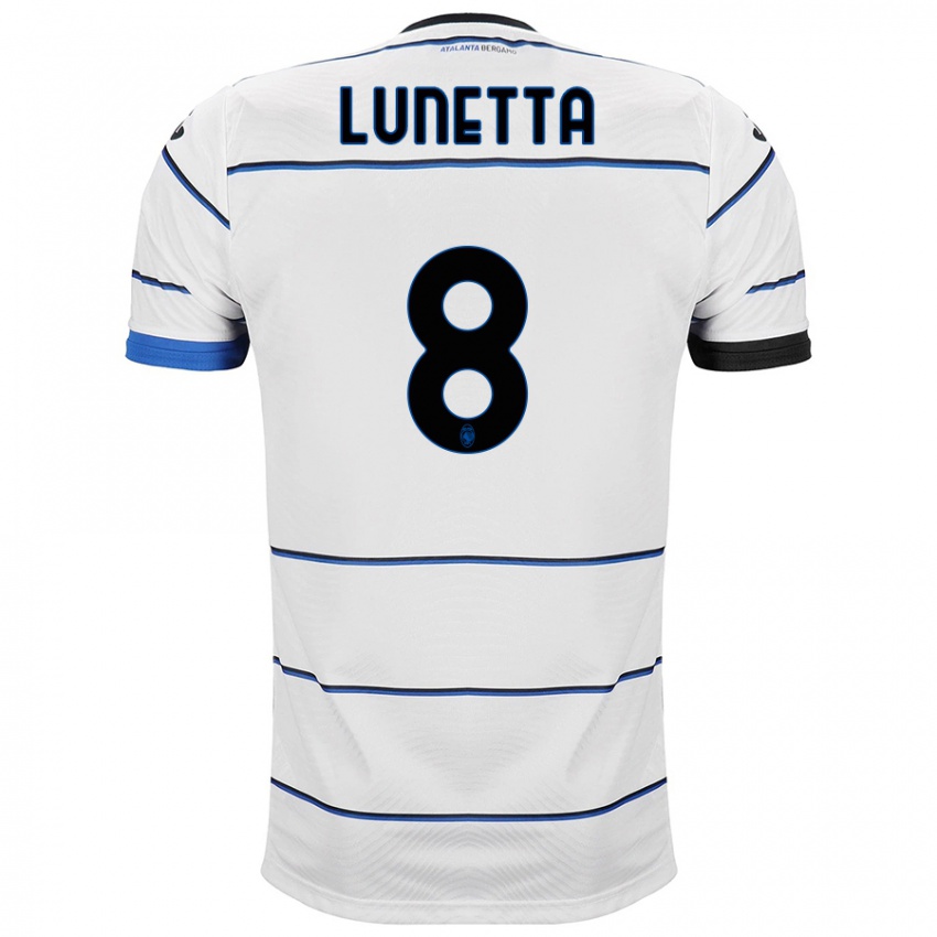 Niño Camiseta Gabriel Lunetta #8 Blanco 2ª Equipación 2023/24 La Camisa