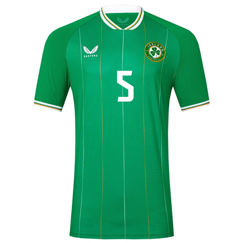 Niño Camiseta Irlanda Sean Mchale #5 Verde 1ª Equipación 24-26 La Camisa