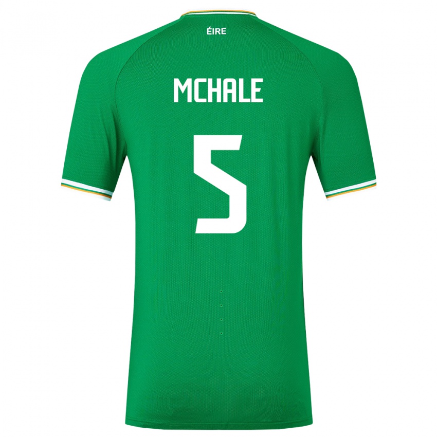 Niño Camiseta Irlanda Sean Mchale #5 Verde 1ª Equipación 24-26 La Camisa