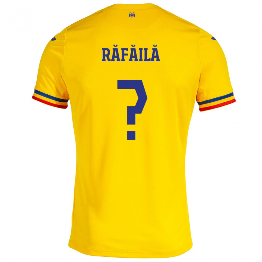 Niño Camiseta Rumania Vlad Răfăilă #0 Amarillo 1ª Equipación 24-26 La Camisa