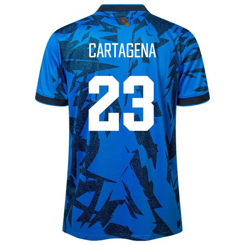 Niño Camiseta El Salvador Melvin Cartagena #23 Azul 1ª Equipación 24-26 La Camisa