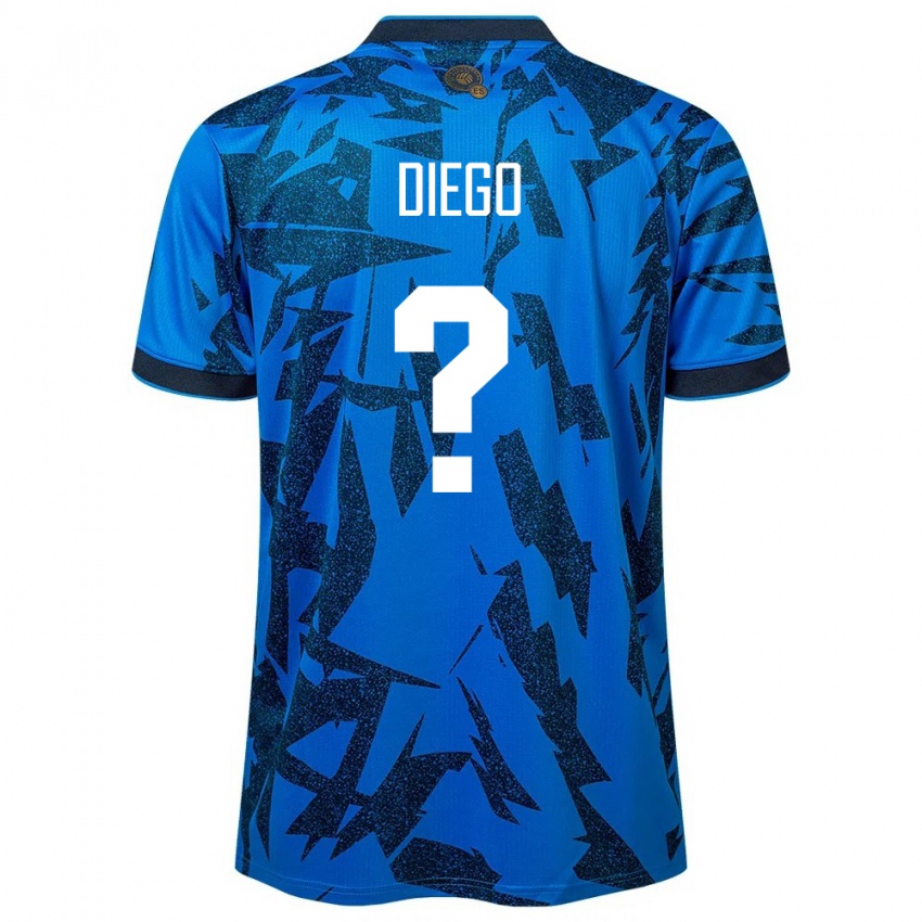 Niño Camiseta El Salvador Diego Vásquez #0 Azul 1ª Equipación 24-26 La Camisa
