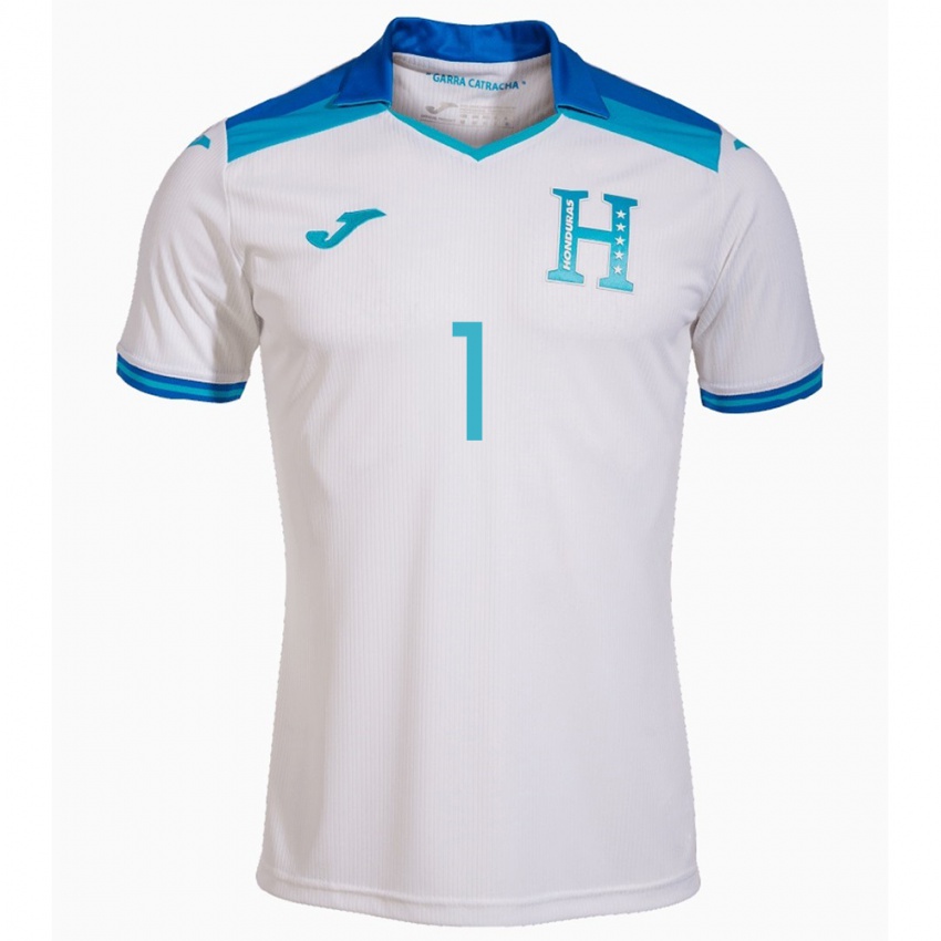 Niño Camiseta Honduras Harold Fonseca #1 Blanco 1ª Equipación 24-26 La Camisa