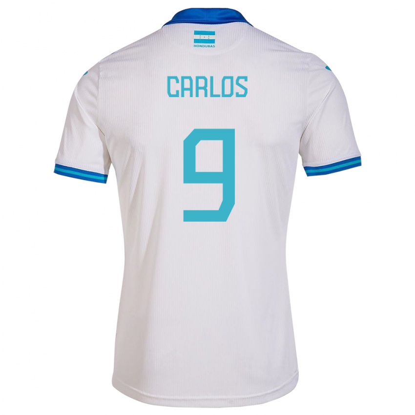 Niño Camiseta Honduras Carlos Mejía #9 Blanco 1ª Equipación 24-26 La Camisa