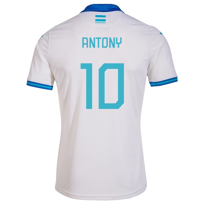 Niño Camiseta Honduras Antony García #10 Blanco 1ª Equipación 24-26 La Camisa