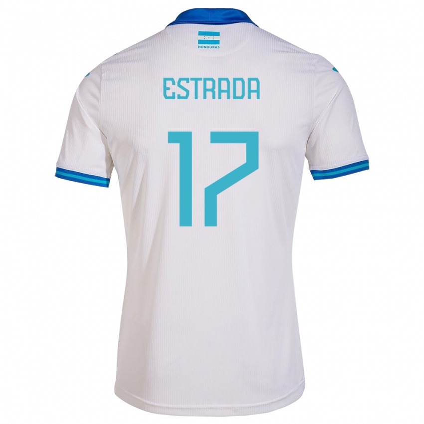 Niño Camiseta Honduras Saúl Estrada #17 Blanco 1ª Equipación 24-26 La Camisa