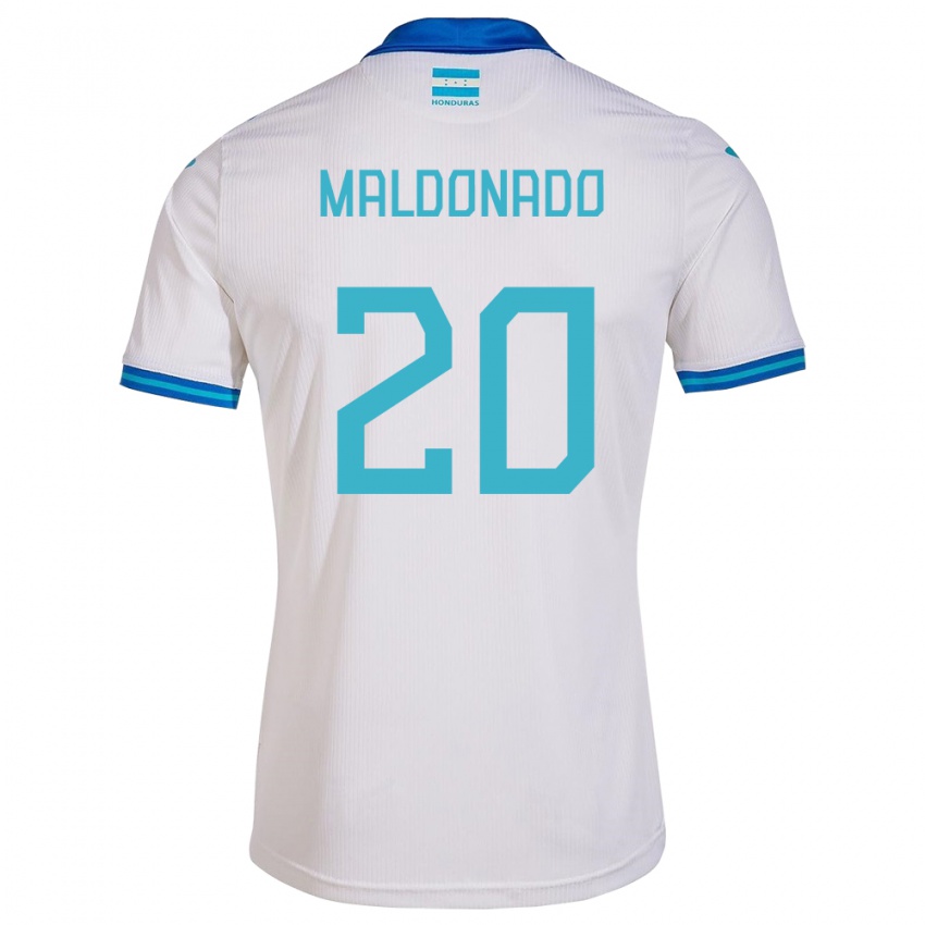 Niño Camiseta Honduras Alessandro Maldonado #20 Blanco 1ª Equipación 24-26 La Camisa