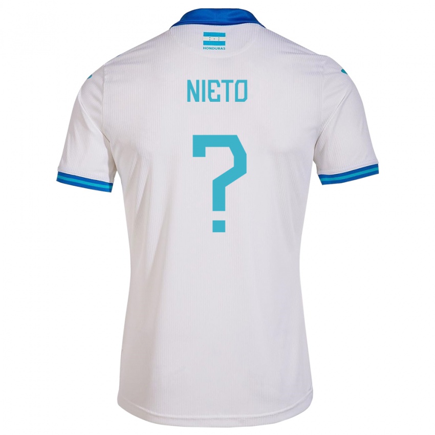 Niño Camiseta Honduras Maddeline Nieto #0 Blanco 1ª Equipación 24-26 La Camisa