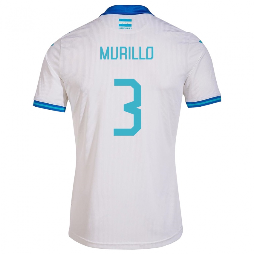 Niño Camiseta Honduras Bárbara Murillo #3 Blanco 1ª Equipación 24-26 La Camisa