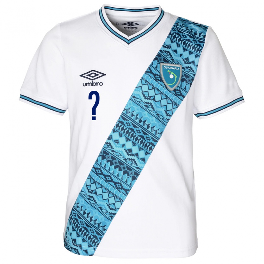 Niño Camiseta Guatemala Lesly Ventura #0 Blanco 1ª Equipación 24-26 La Camisa