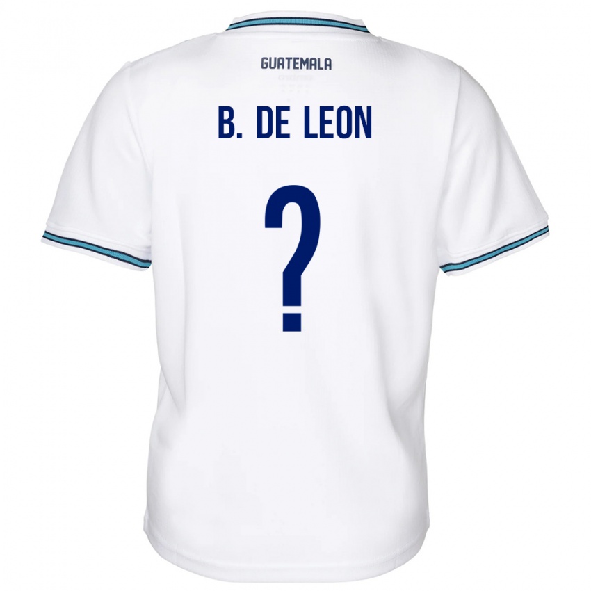 Niño Camiseta Guatemala Brandon De Leon #0 Blanco 1ª Equipación 24-26 La Camisa