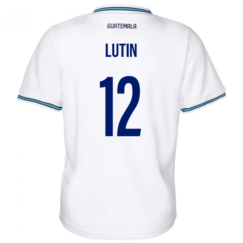 Niño Camiseta Guatemala John Lutin #12 Blanco 1ª Equipación 24-26 La Camisa