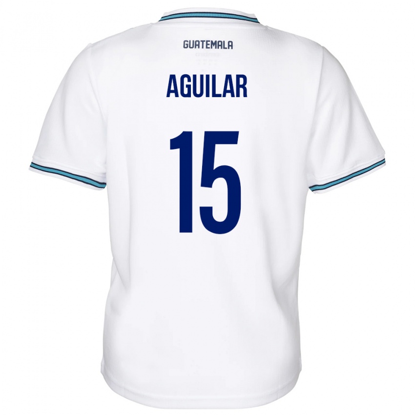 Niño Camiseta Guatemala Carlos Aguilar #15 Blanco 1ª Equipación 24-26 La Camisa