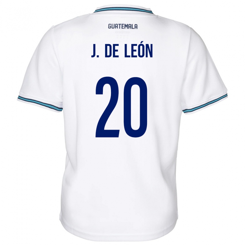 Niño Camiseta Guatemala Jorge De León #20 Blanco 1ª Equipación 24-26 La Camisa