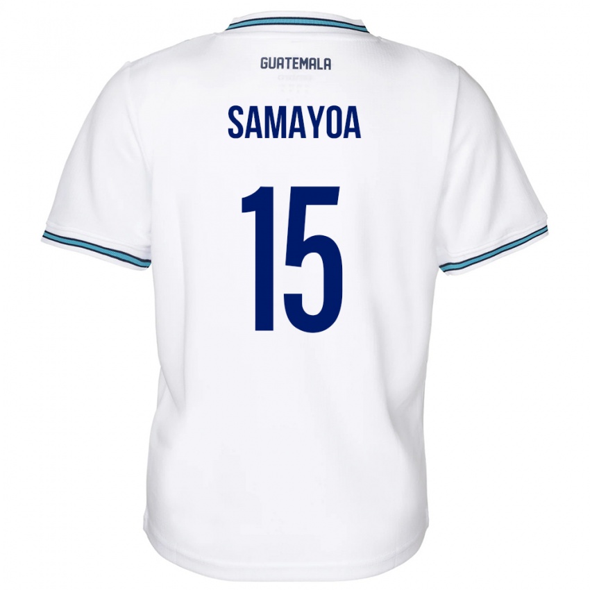 Niño Camiseta Guatemala Giselle Samayoa #15 Blanco 1ª Equipación 24-26 La Camisa