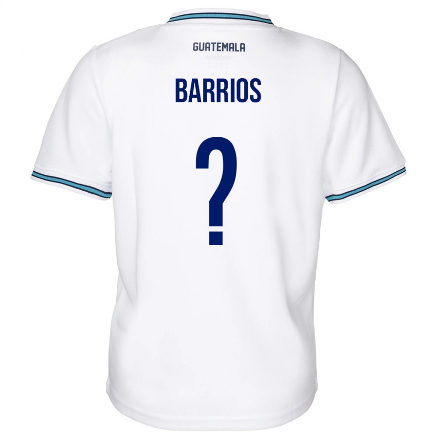 Niño Camiseta Guatemala Jeniffer Barrios #0 Blanco 1ª Equipación 24-26 La Camisa