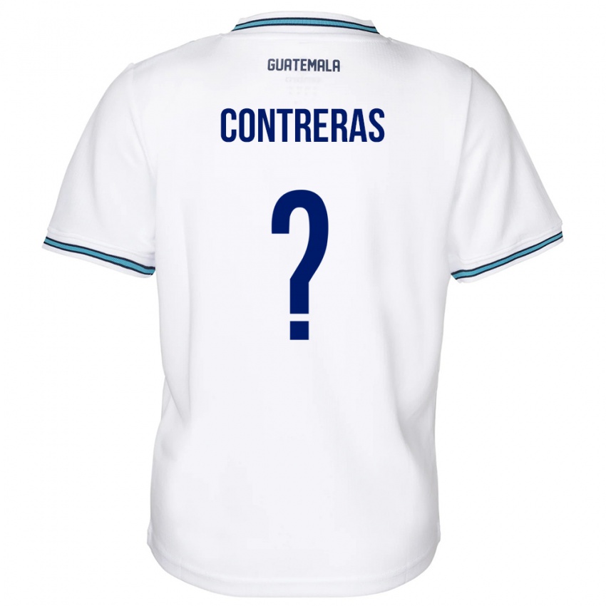 Niño Camiseta Guatemala Betzael Contreras #0 Blanco 1ª Equipación 24-26 La Camisa