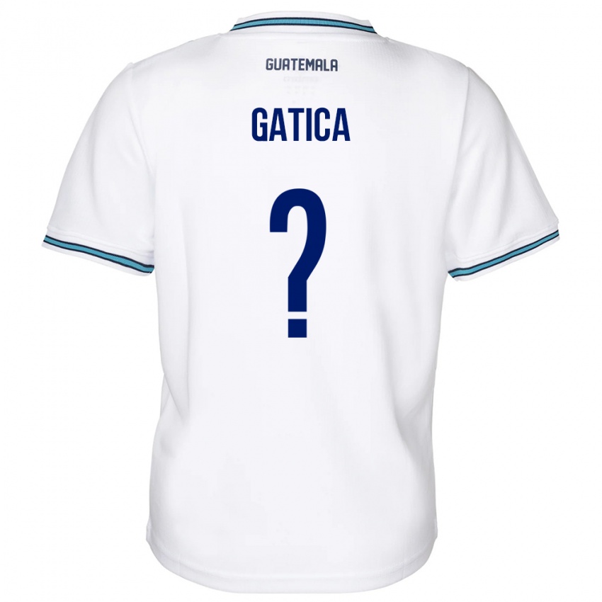 Niño Camiseta Guatemala Celeste Gatica #0 Blanco 1ª Equipación 24-26 La Camisa