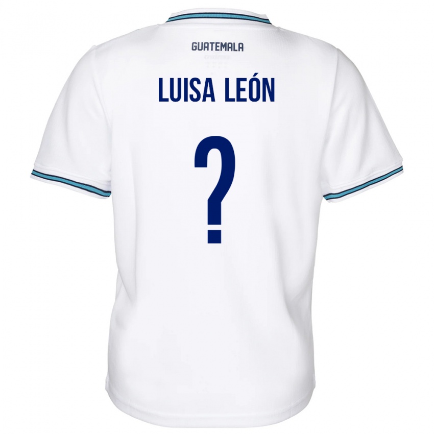 Niño Camiseta Guatemala Luisa León #0 Blanco 1ª Equipación 24-26 La Camisa