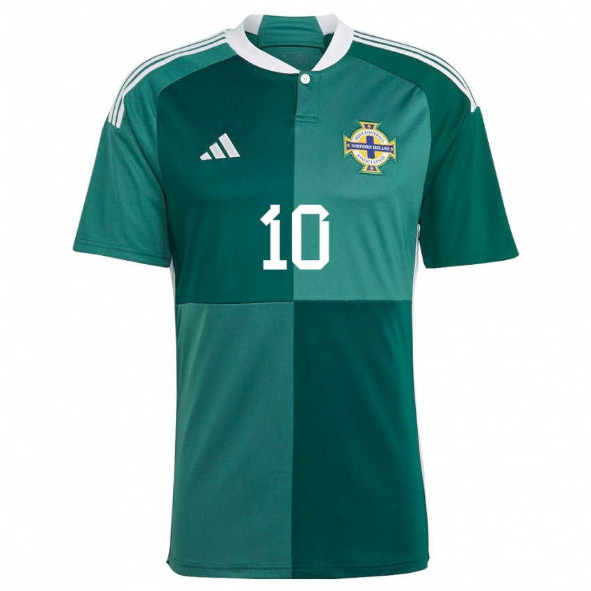 Niño Camiseta Irlanda Del Norte Keri Halliday #10 Verde 1ª Equipación 24-26 La Camisa