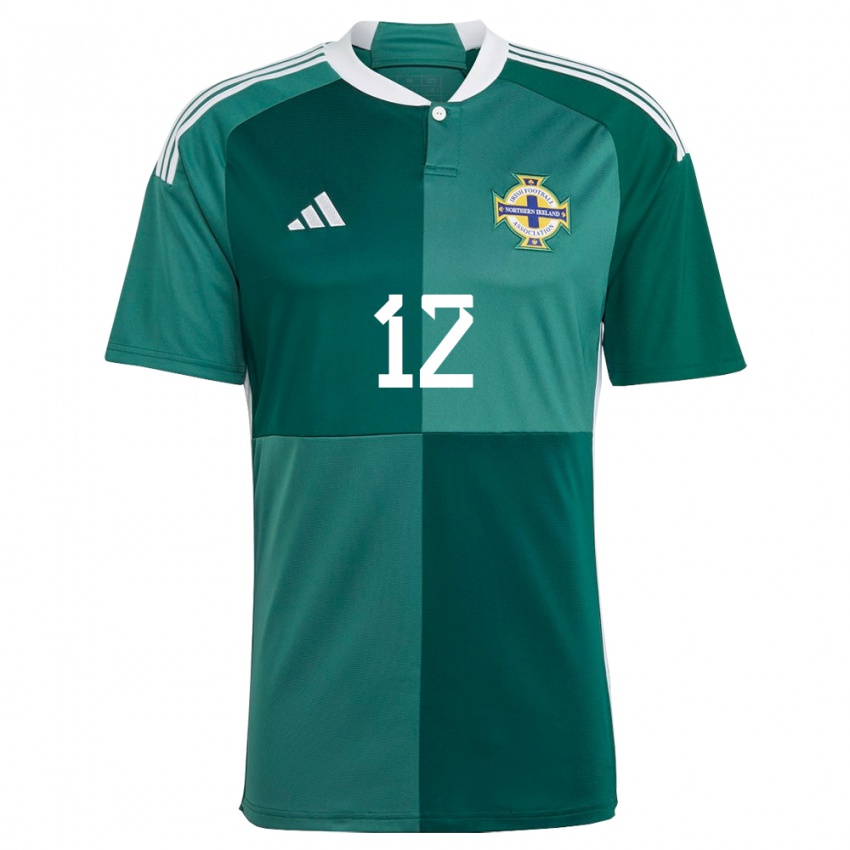 Niño Camiseta Irlanda Del Norte Conor Hazard #12 Verde 1ª Equipación 24-26 La Camisa