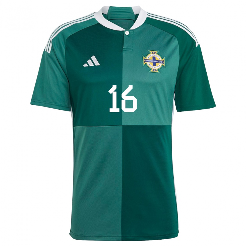 Niño Camiseta Irlanda Del Norte Dylan Stitt #16 Verde 1ª Equipación 24-26 La Camisa