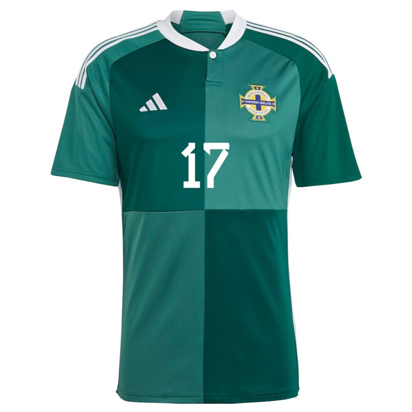 Niño Camiseta Irlanda Del Norte Caragh Hamilton #17 Verde 1ª Equipación 24-26 La Camisa