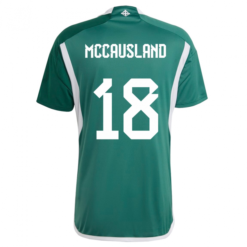 Niño Camiseta Irlanda Del Norte Ross Mccausland #18 Verde 1ª Equipación 24-26 La Camisa