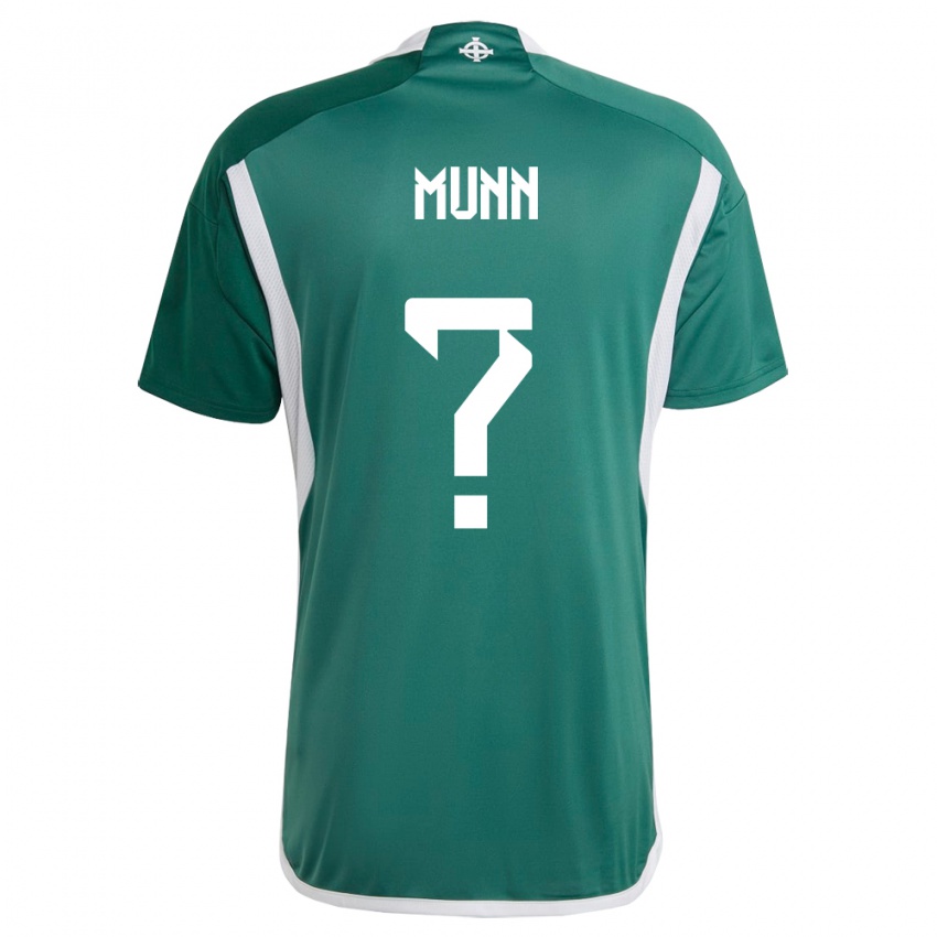 Niño Camiseta Irlanda Del Norte Mason Munn #0 Verde 1ª Equipación 24-26 La Camisa