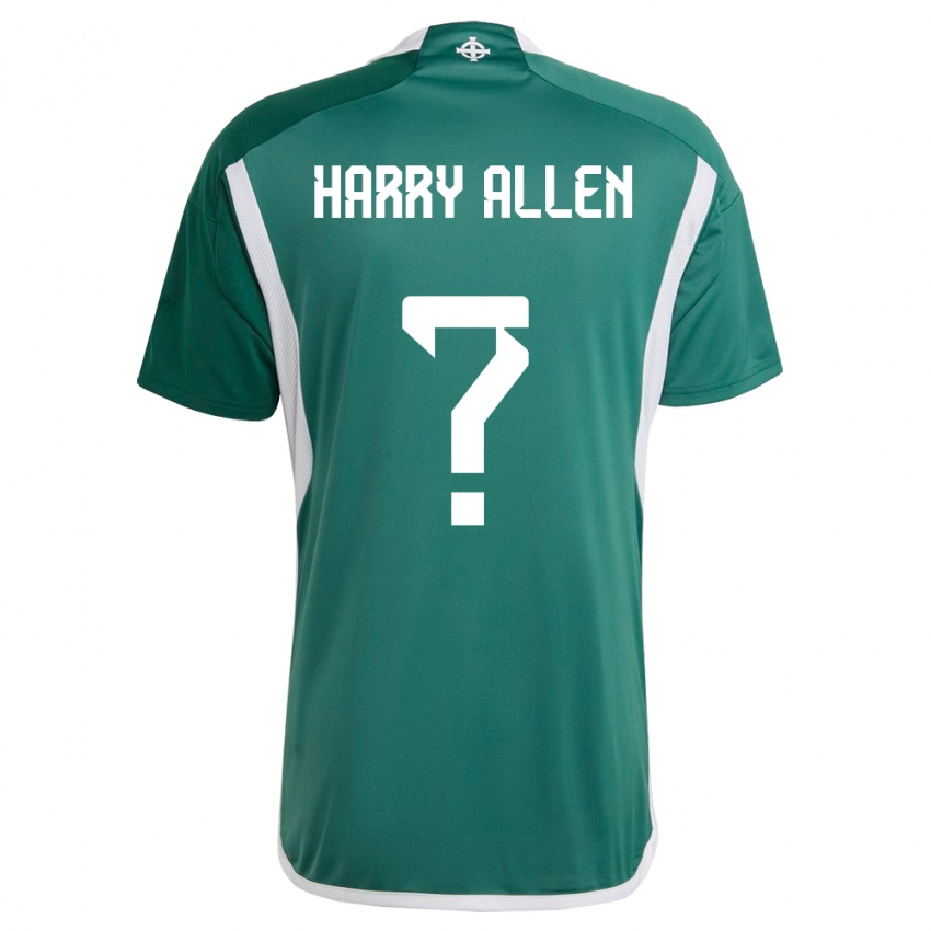 Niño Camiseta Irlanda Del Norte Harry Allen #0 Verde 1ª Equipación 24-26 La Camisa