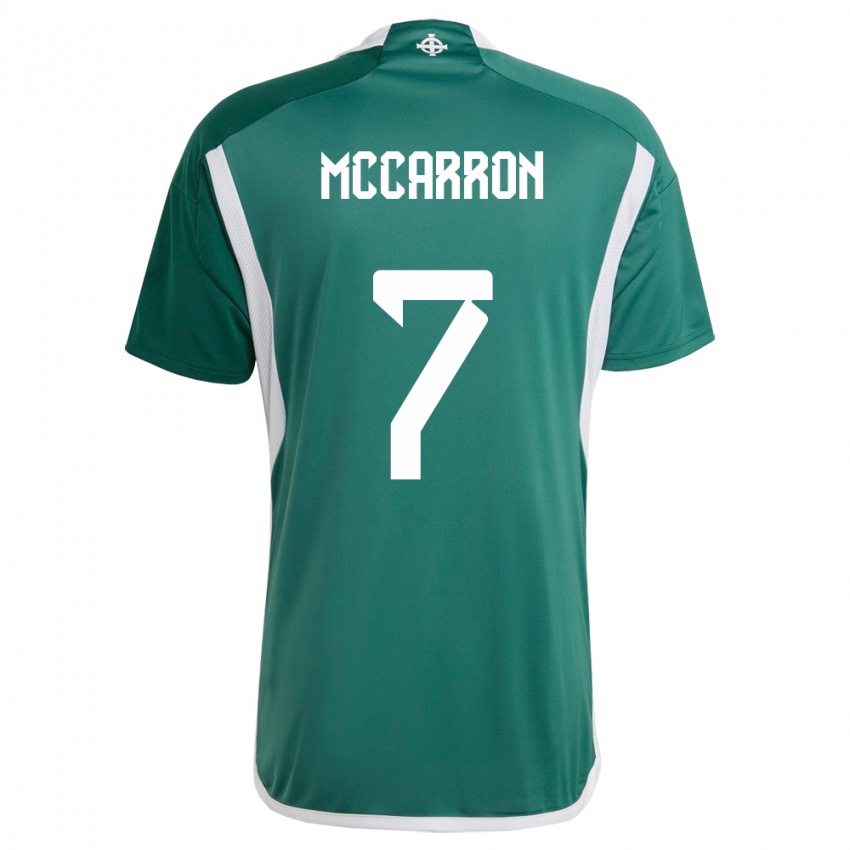 Niño Camiseta Irlanda Del Norte Chloe Mccarron #7 Verde 1ª Equipación 24-26 La Camisa