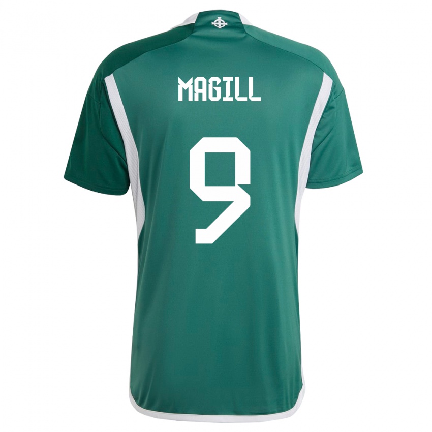 Niño Camiseta Irlanda Del Norte Simone Magill #9 Verde 1ª Equipación 24-26 La Camisa