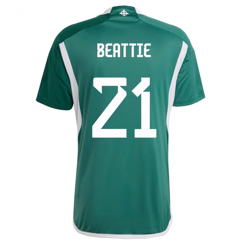 Niño Camiseta Irlanda Del Norte Kerry Beattie #21 Verde 1ª Equipación 24-26 La Camisa