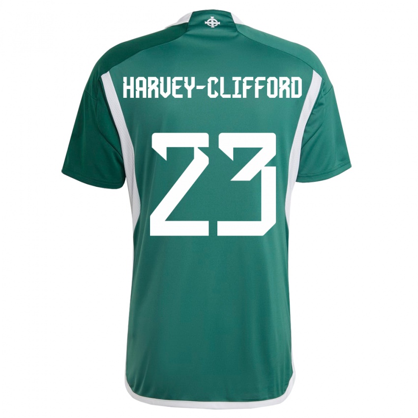 Niño Camiseta Irlanda Del Norte Maddy Harvey-Clifford #23 Verde 1ª Equipación 24-26 La Camisa