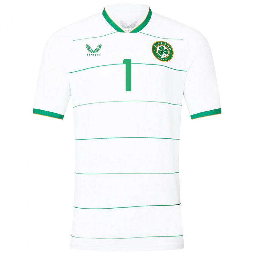 Niño Camiseta Irlanda Naoisha Mcaloon #1 Blanco 2ª Equipación 24-26 La Camisa