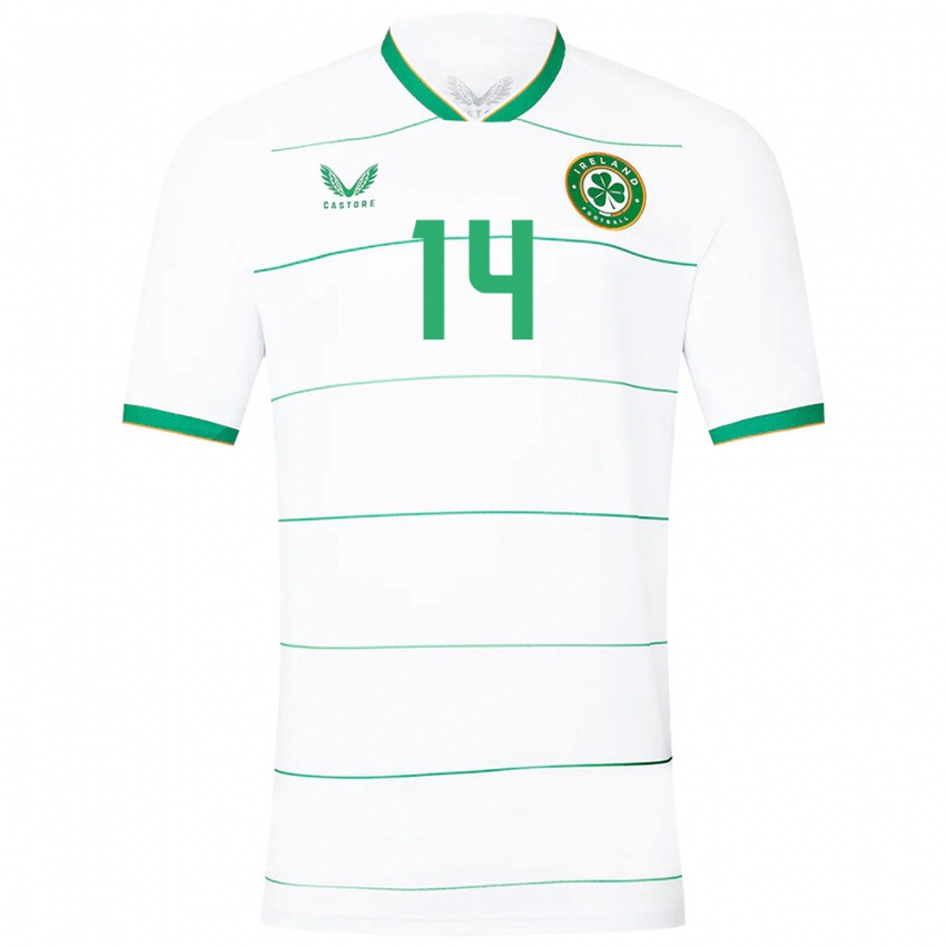 Niño Camiseta Irlanda Jayson Molumby #14 Blanco 2ª Equipación 24-26 La Camisa