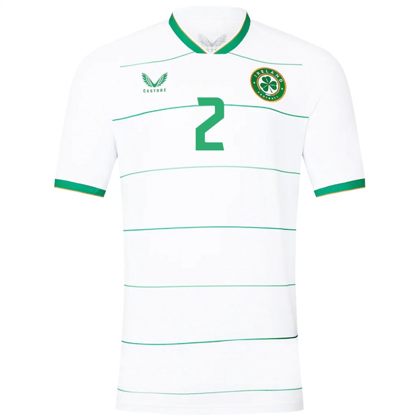 Niño Camiseta Irlanda Savannah Mccarthy #2 Blanco 2ª Equipación 24-26 La Camisa