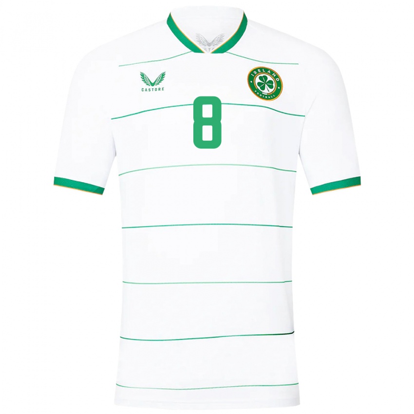 Niño Camiseta Irlanda James Mcmanus #8 Blanco 2ª Equipación 24-26 La Camisa