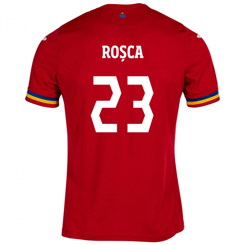 Niño Camiseta Rumania Alexandru Roșca #23 Rojo 2ª Equipación 24-26 La Camisa