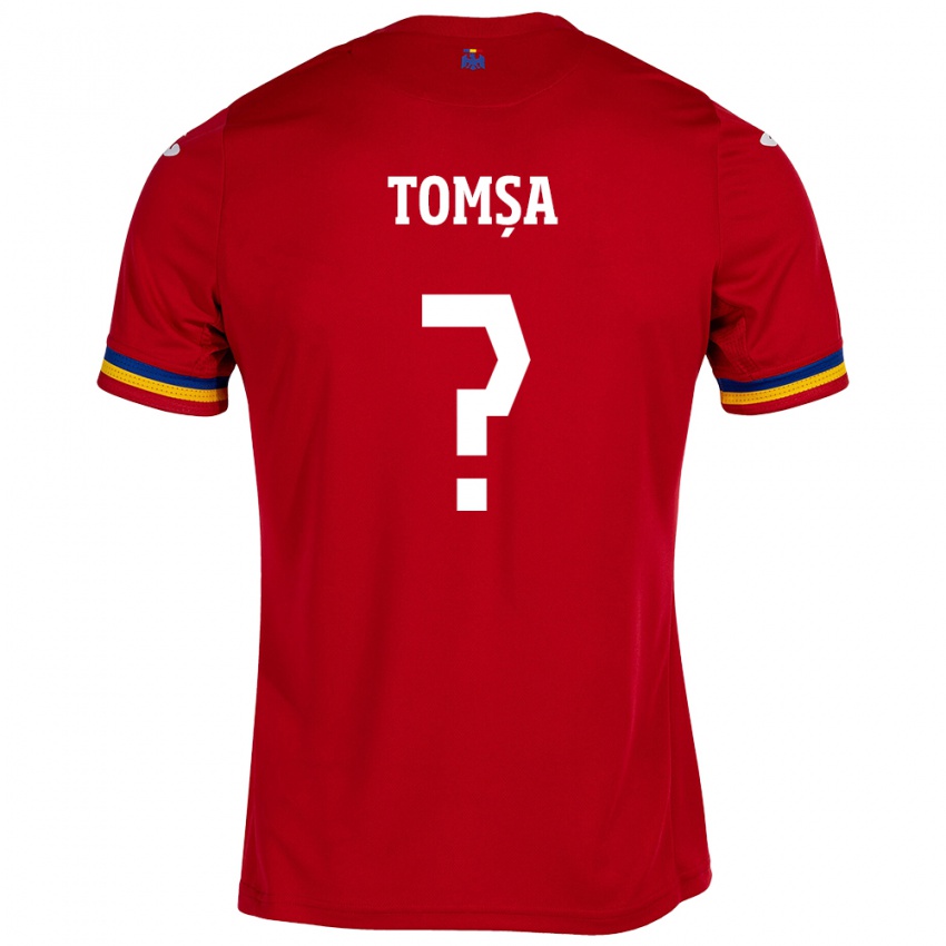 Niño Camiseta Rumania Troy Tomșa #0 Rojo 2ª Equipación 24-26 La Camisa